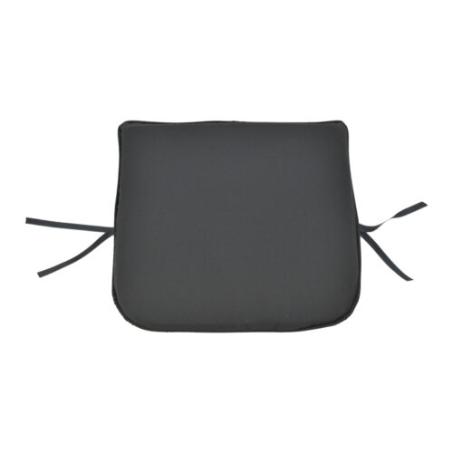 Μαξιλάρι καρέκλας Pildo pakoworld μαύρο ύφασμα 43x40x3εκ